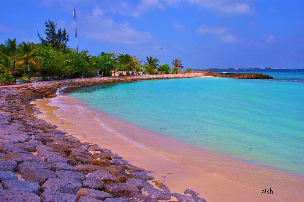 Dónde está Artificial Beach, Maldivas